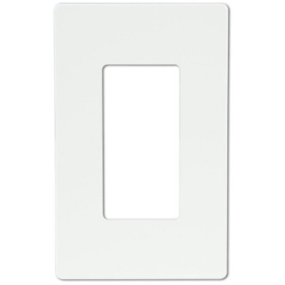 Shanghai Linsky Plastic Electrical White One Gang Decorator Screwless Wall Plate