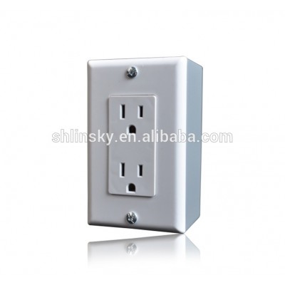 15A 125V Residential Grade 2-Pole, 3-Wire Self-Grounding Decorative Receptacle with TR