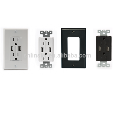 Shanghai Linsky UL Approved Wall Outlet With USB Charger