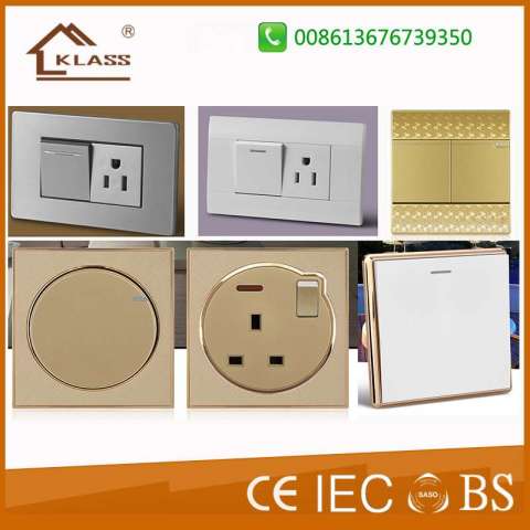 Wenzhou Factory UK and Us Design Wall Socket and Switch